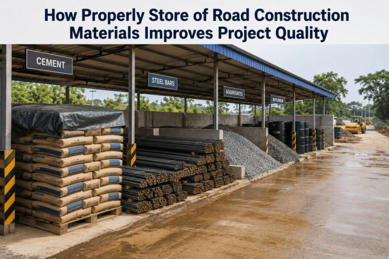 How Properly Store of Road Construction Materials Improves Project Quality