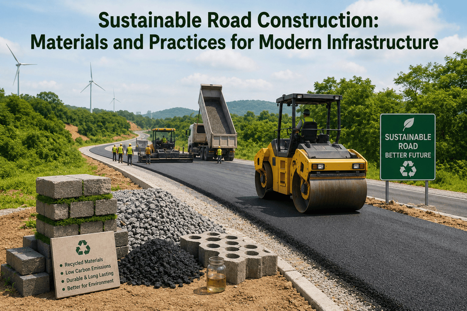 Sustainable Road Construction: Materials and Practices for Modern Infrastructure
